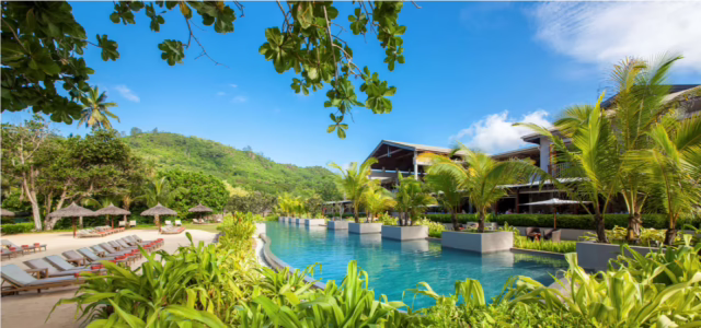 Image of a pool at Kempinski Seychelles Resort